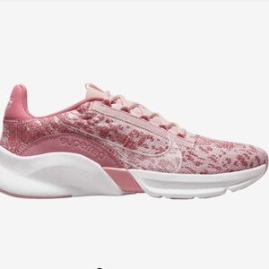 Nike SuperRep Go Flyknit 3 Desert Berry/Sail-Berry Rose Sneakers Size 6.5.
